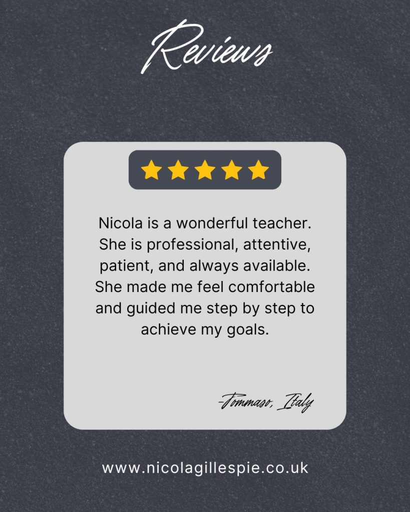 Learner Reviews - Learn English with Nik
